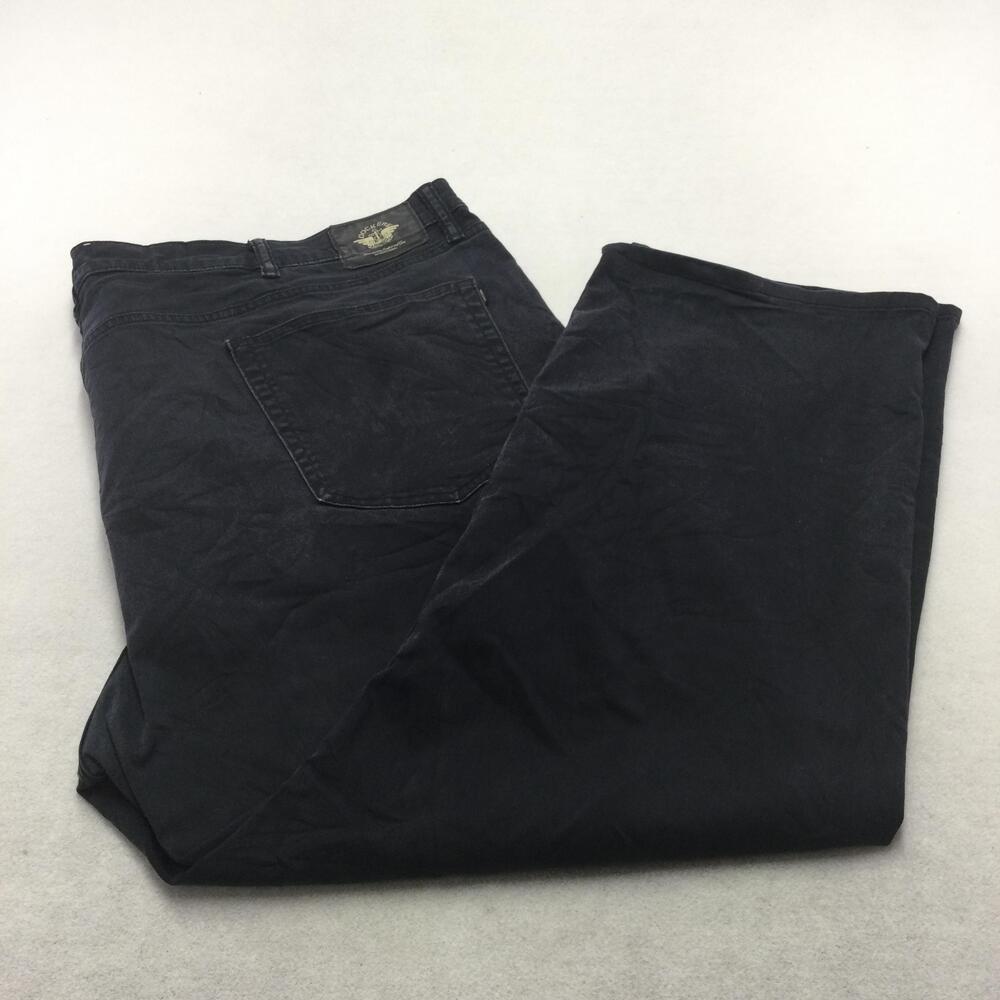 Dockers Pants Mens 52x30 Black All Seasons Tech Straight Leg Denim 5 Pocket